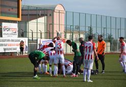 Yeşil sahada korku dolu anlar!