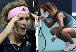 Naomi Osaka ve Alexander Zverev'den Miami'ye veda!