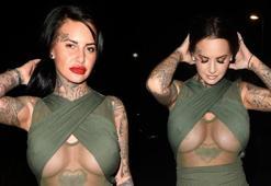 Hamile yıldız Jemma Lucy'den olay dekolte!