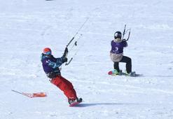 Snowkite Dünya Kupası Erciyes'te gerçekleşti