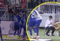 Gomis'in gol sevinci çocuğu fena korkuttu!