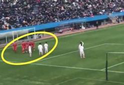 Yok böyle korner taktiği! Az daha gol oluyordu!