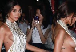 Chantel Jeffries dekoltesi ile göz kamaştırdı
