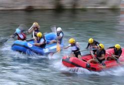 Van'da kıyasıya rafting mücadelesi