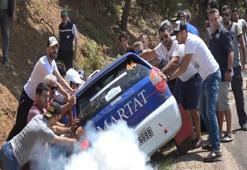 Yeşil Bursa Rallisi'nde talihsiz kaza