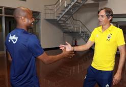 Ayew ilk idmanına çıktı! Cocu ile ilk buluşma...