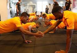Galatasaray salonda çalıştı, güç depoladı