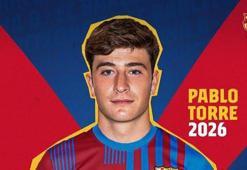 Barcelona B Pablo Torre ile 5 yıllık sözleşme imzaladığı duyurdu