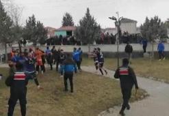 Konya'da amatör maçta kavga çıktı, maç tatil edildi