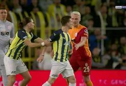 Fenerbahçe-Galatasaray derbisinde tansiyon yükseldi! Mert Hakan Yandaş ile Marcao...