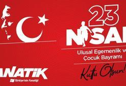 Spor camiasından "23 Nisan" mesajları