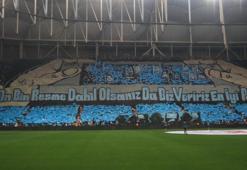 Adana Demirspor - Trabzonspor maçında koreografi şovu
