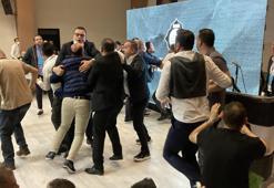 Altay'ın olağanüstü kongresinde yumruklaşma!