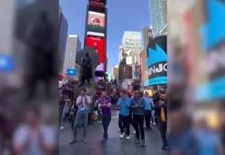 Amerika Times Meydanı'nda şampiyonluk işte böyle kutlandı!