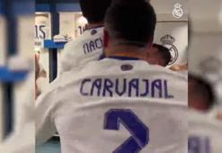 Manchester City galibiyeti sonrası Real Madrid soyunma odası işte böyle coştu!