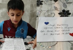 Trabzonsporlu minik taraftardan Uğurcan Çakır'a mektup