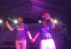 Trabzonspor'un şampiyonluk kutlamasında nikah yaptılar