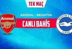 Arsenal - Brighton maçı canlı iddaa heyecanı Misli.com'da