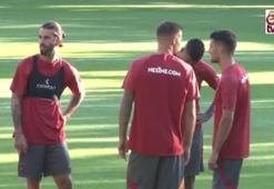 Galatasaray'ın yeni transferleri antrenmana katıldı