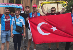 UEFA Şampiyonlar Ligi maçı öncesi Trabzonspor taraftarı Kophenhag'a akın etti