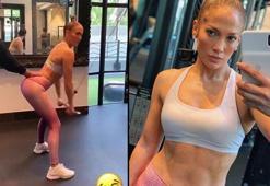 Jennifer Lopez sporla zamana meydan okuyor!