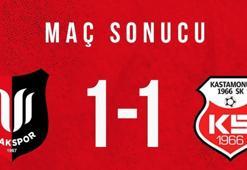 Uşakspor-GMG Kastamonuspor maç sonucu: 1-1