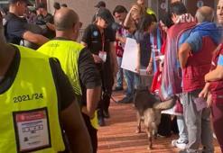 Fransız polisinden, Trabzonspor taraftarlarına tepki çeken arama