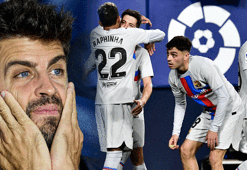 Gerard Pique'den bir farklı veda! Kırmızı kartla futbolu bıraktı...