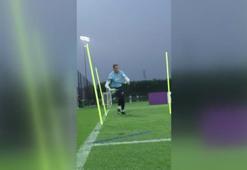 Muslera çalışmalarına hız kesmeden devam ediyor
