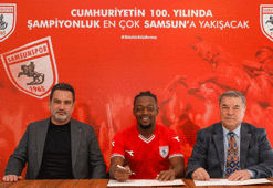 Samsunspor Cedric Guel ile 3,5 yıllık sözleÅme imzaladı