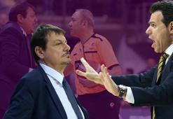 Dimitris Itoudis ve Ergin Ataman çılgına döndü! Dev derbiye damga vuran olay