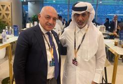 Mehmet Büyükekşi, Katar Futbol Federasyonu Başkanı Al Thani'yle Görüştü