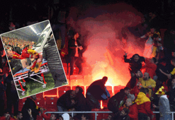Göztepe-Altay maçında rakip tribüne işaret fişeği atan kişinin ifadesi ortaya çıktı