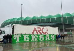 Bursaspor taraftarı, depremzedeler için 17. tırı dolduruyor