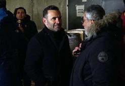 Galatasaray Teknik Direktörü Okan Buruk, sarı-kırmızılı ekibin yardım kampanyasını ziyaret etti