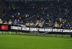 Fenerbahçe’den maç sonu anlamlı pankart