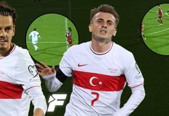 Enes Ünal-Kerem Aktürkoğlu işbirliği! Ermenistan-Türkiye maçına damga vuran o an!