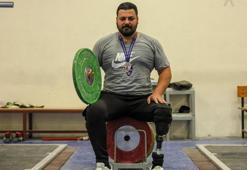 Kazada bacağını kaybeden Orhun, 3 ayda halterde madalya kazandı