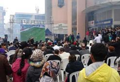 Taraftar yasağında kent merkezini stadyuma çevirdiler