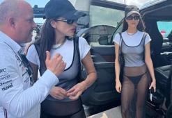 Irına Shayk'ın Formula 1 tarzı olay oldu!