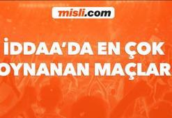 Misli.com'da günün en çok iddaa oynanan maçları