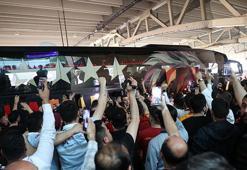 Galatasaray kafilesine 'şampiyon' karşılaması!
