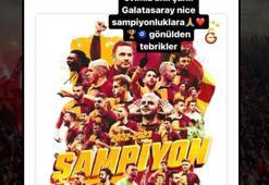 Ünlü isimlerden Galatasaray paylaşımları