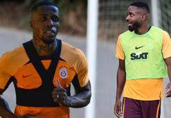 Galatasaray'da Cedric Bakambu ve Wilfried Zaha'dan takımla ilk antrenman!