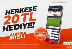 Misli'den tüm üyelerine 20 TL hediye