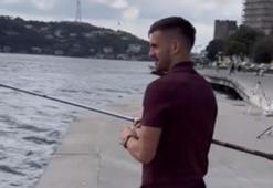 Fenerbahçeli Dusan Tadic Boğaz'da balık tuttu