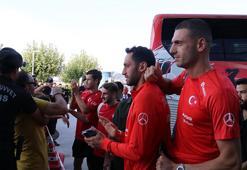 A Milli Takım, Eskişehir'de marşlarla karşıladı