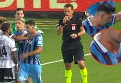 Trabzonspor-Beşiktaş maçında gerginlik! Boğazı kanadı...