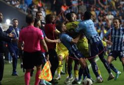 Adana Demirspor-Fenerbahçe maçında ortalık gerildi! Birbirlerine girdiler...