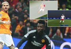 Galatasaray - Manchester United maçına damga vuran ofsayt pozisyonu! Icardi'nin golü iptal edildi
